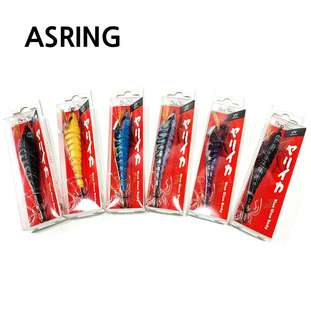 Asling Three Sticky Hanchi Suichi Cuttlefish Bait Uv Kamura مضيئة أسود Rh لوازم الصيد الرياضة والترفيه #5