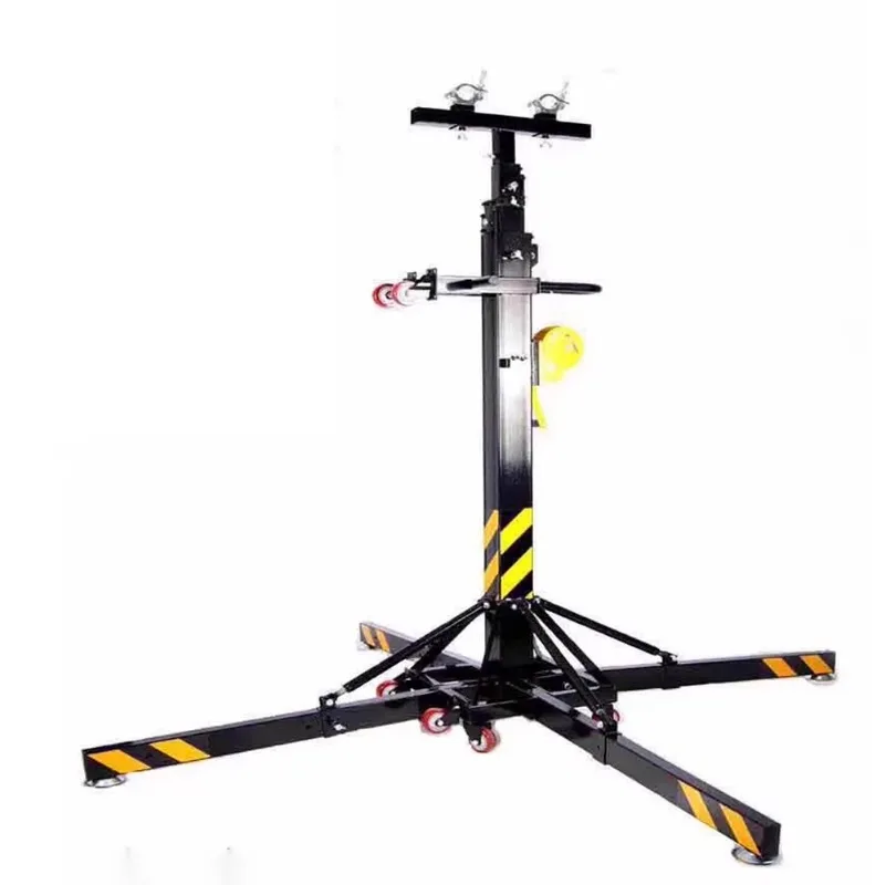 

Heavy Crank Lighting Stand Weddings and Events Telescopic Truss Lift Tower for Stage Moving Head Lights Rental Equipment