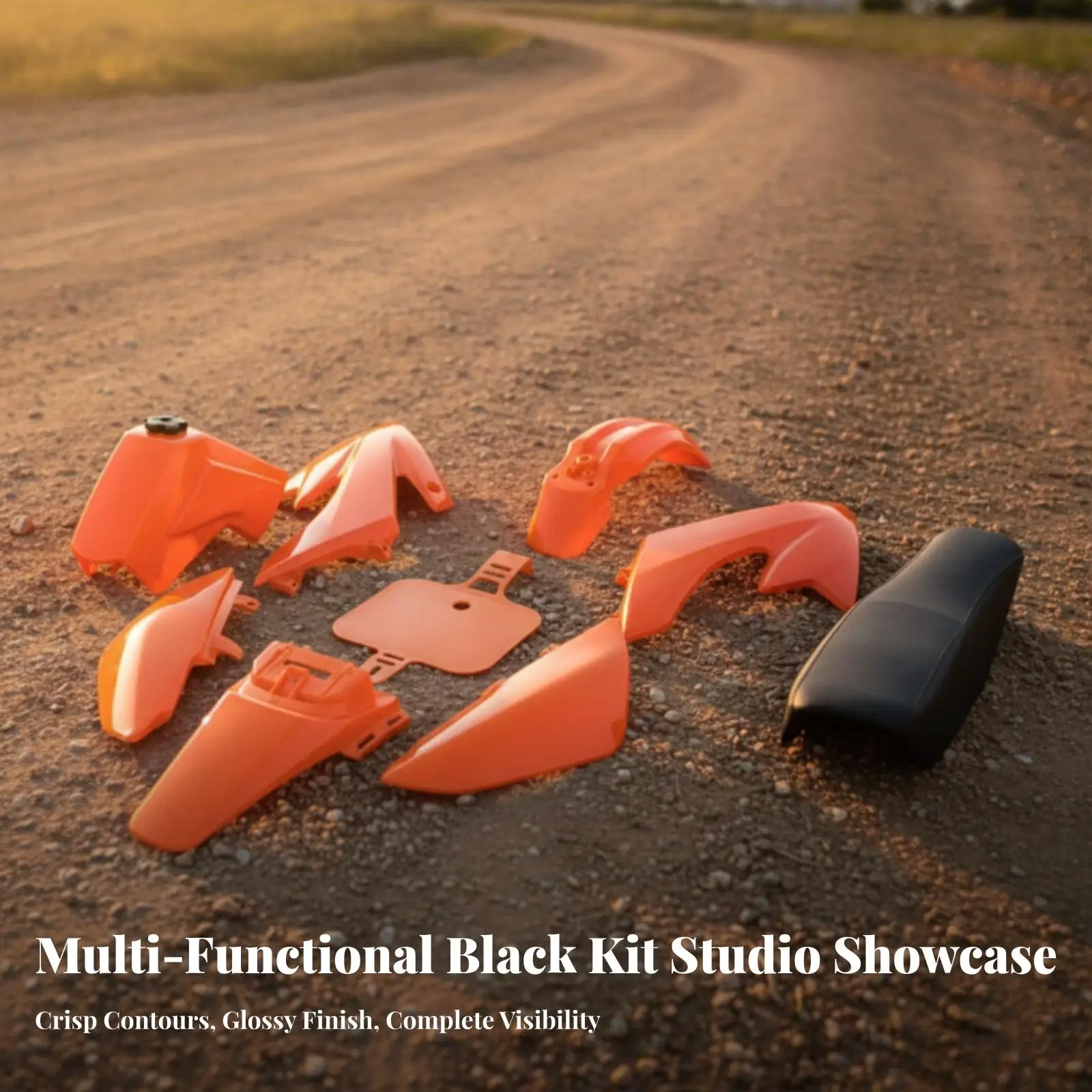 Motorcycle Seat Cover for CRF50 Plastic Dirt Bike Replacement Seat Black Textured Grip Direct Fit Body Kit Smooth Showroom Look