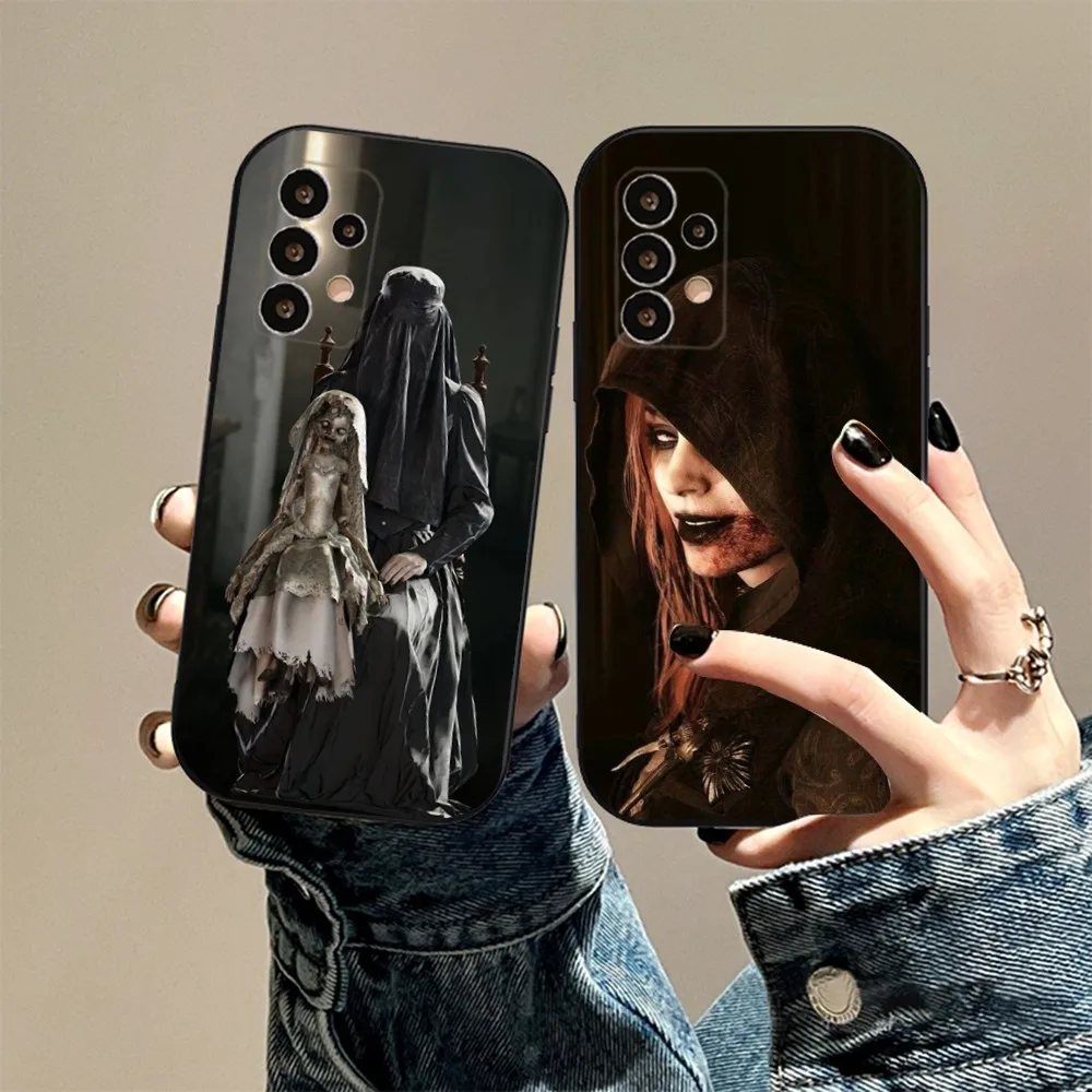 Чехол для телефона в стиле игры R-диска с деревней E-Evil для Samsung S24,23,23,22,30,21,10,9,Note20 Ultra,Lite,Ultra,5G,Plus,FE, черный мягкий чехол
