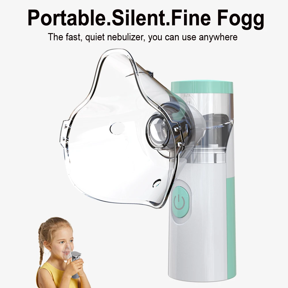 Nebulizador portátil médico de mano, inhalador para adultos y niños, Mini humidificador Nasal de vapor silencioso, nebulizador inhalador para asma