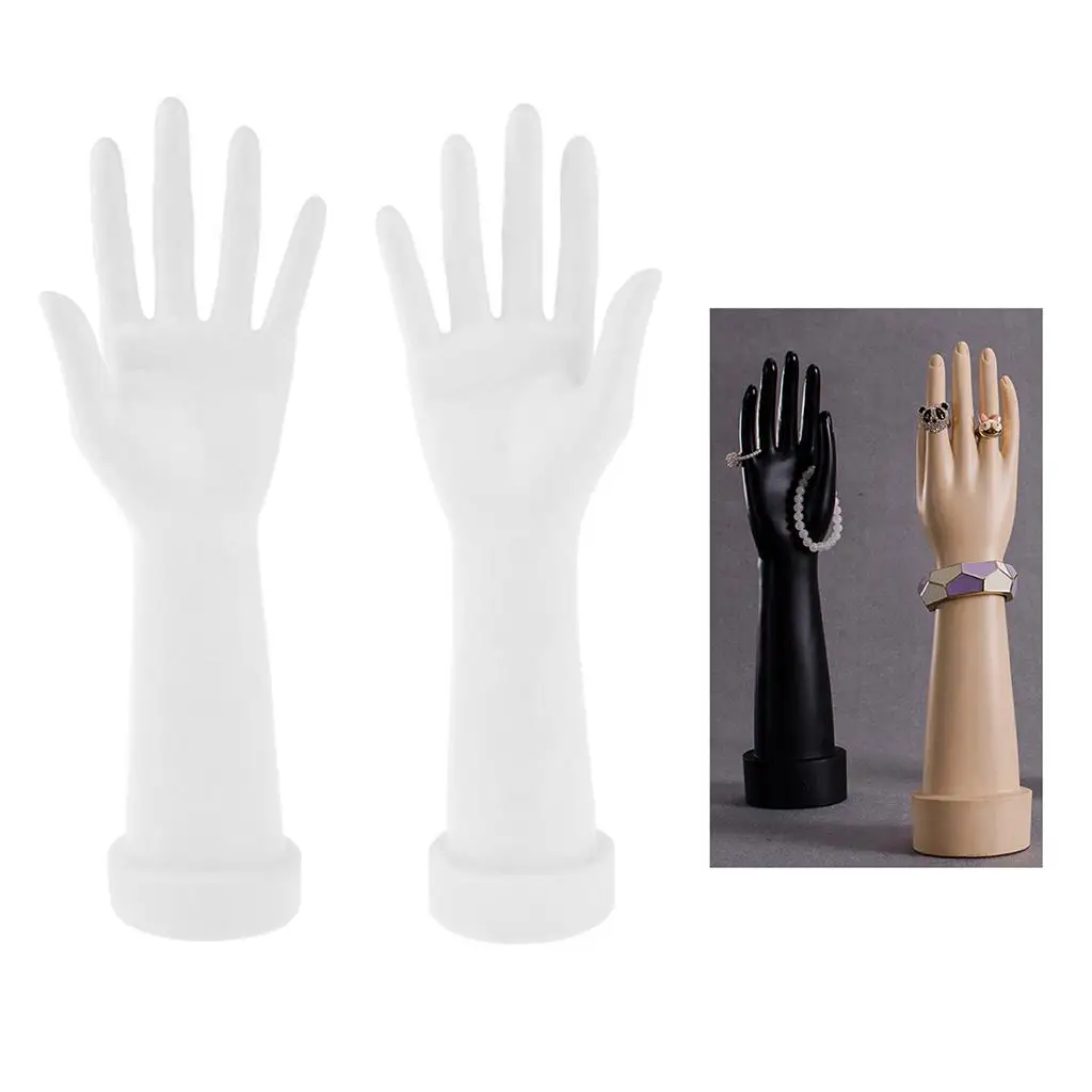 

Female Hand Display Mannequin Realistic White Stand for Presenting Jewelry Watch Ring in Boutique