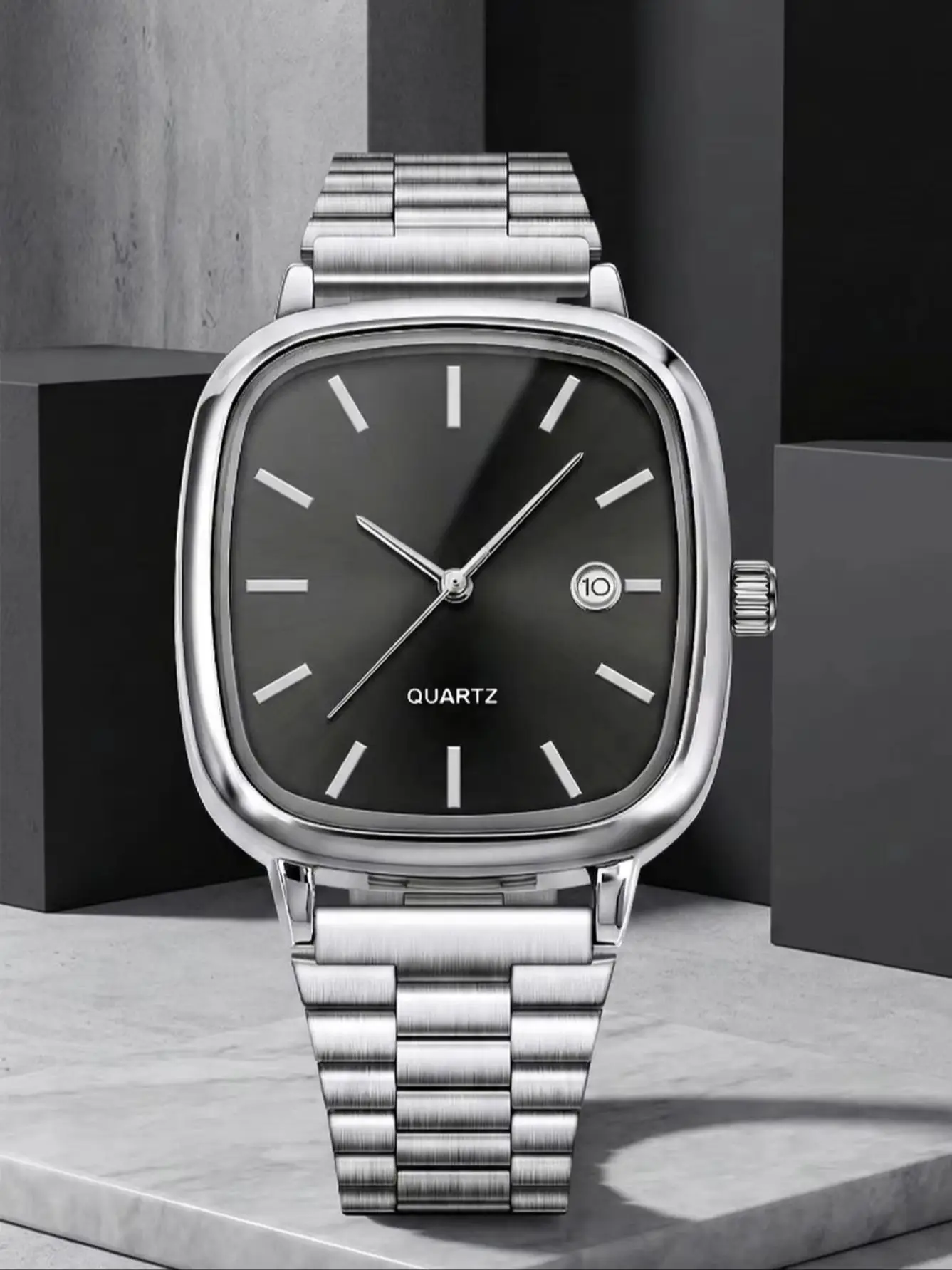 

1PC Men's Male Quartz Wrist Watches Stainless Steel Minimalist Luxury Vintage Elegant Jewelry Y2K Party Dress Vacation Holiday F