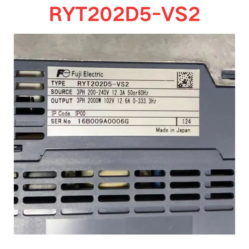 Used RYT202D5-VS2 Servo driver Function check OK