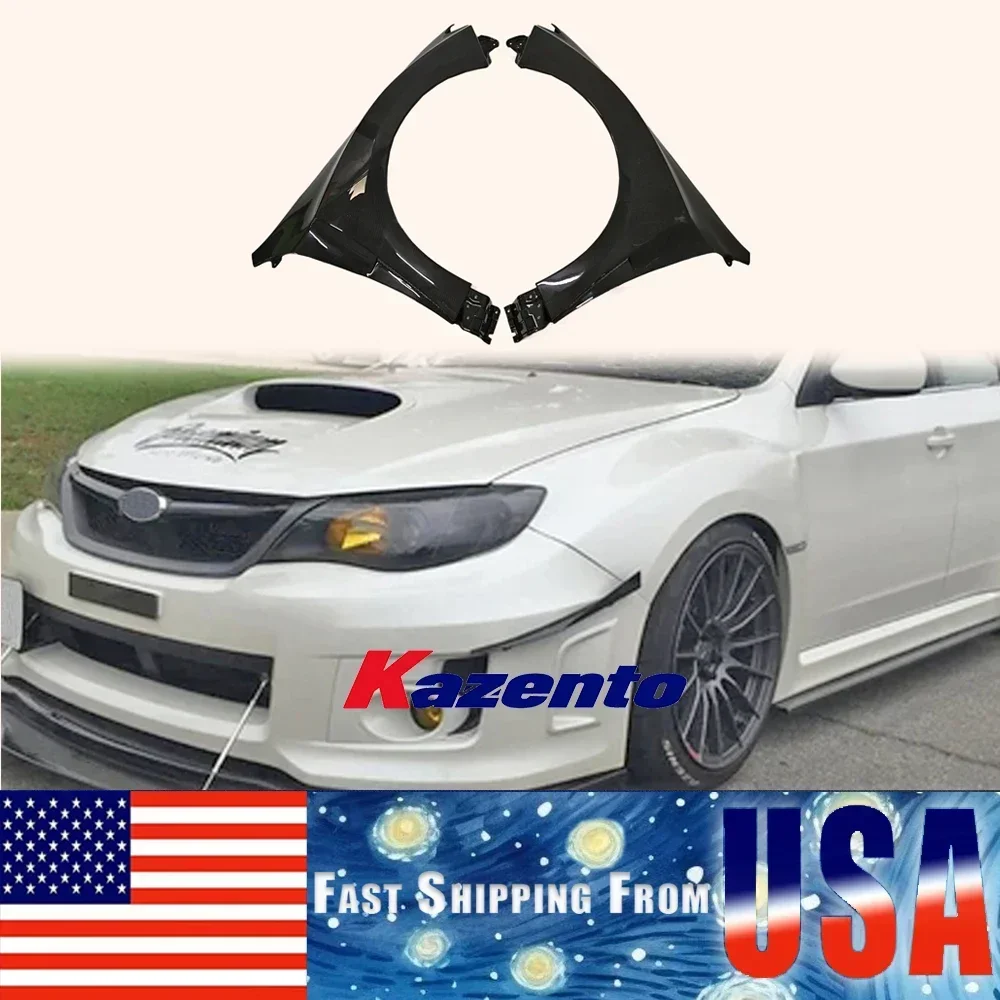 

Для Subaru Impreza 2007-2014 WRX STI GR GRB вентилируемое переднее крыло из углеродного волокна хэтчбек