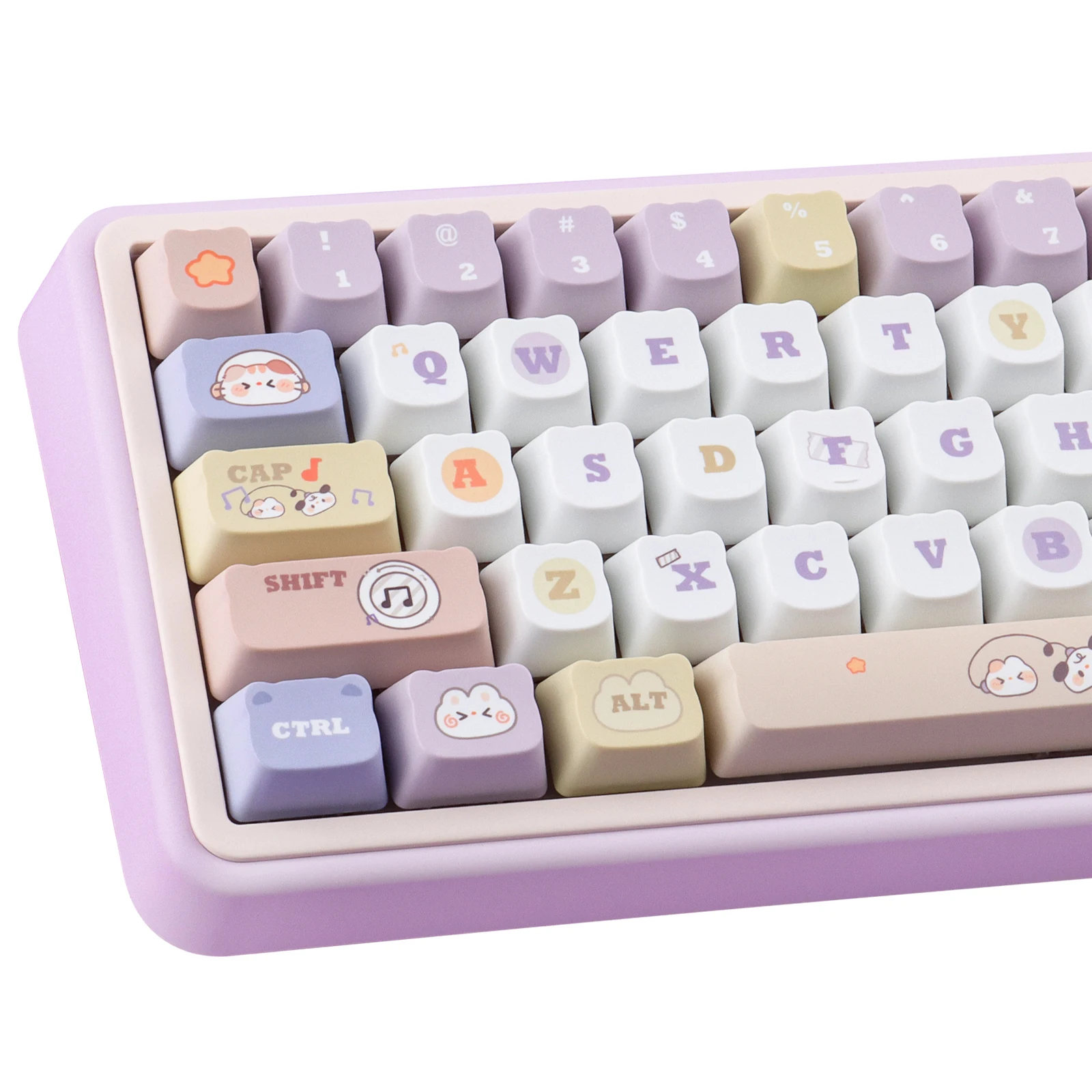 

135 keys of the Music Party Keycaps PBT Dye-Sublimated MAO Profile For Mechanical Keyboard