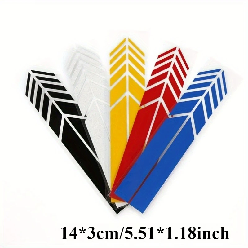 2 General-purpose car stickers - Non-fading fashionable colorful stripes, suitable for racing stickers on side mirrors
