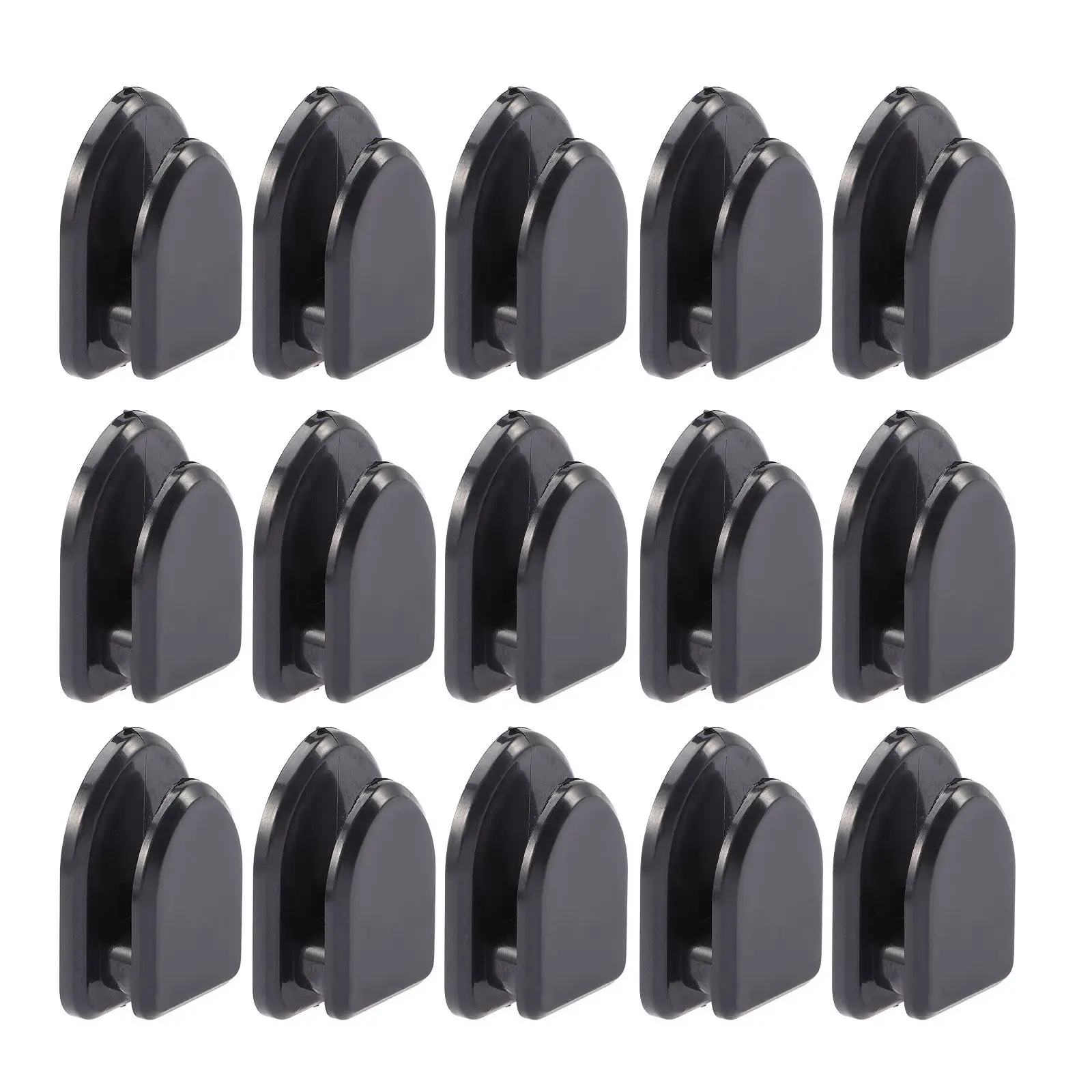 

15Pcs Car Hooks Self Adhesive Strong Plastic Hanging Hooks for Key Rings Mask Sunglasses Multifunctional Vehicle Storage