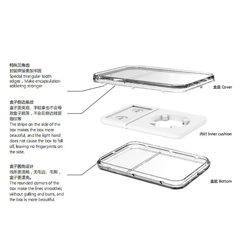 Cases with the Rigged Edges Graded IDENTIFICATION COIN SLAB/slabs Storage Using Ultrasonic machine