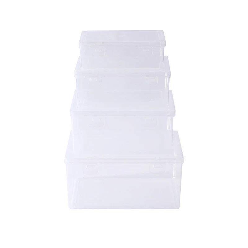 Nail Art plastica trasparente doppia fibbia scatola di immagazzinaggio chiodo strass pennello penna Buffer rettifica file Organizer contenitore caso