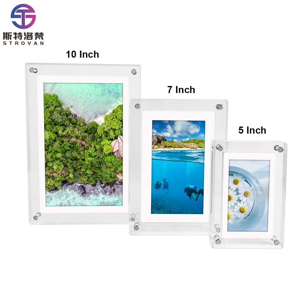 

5/7/10 Inch Screen 4GB Desk gital Frame Album Video Acrylic Digital Photo Frame Smart Picture Frame