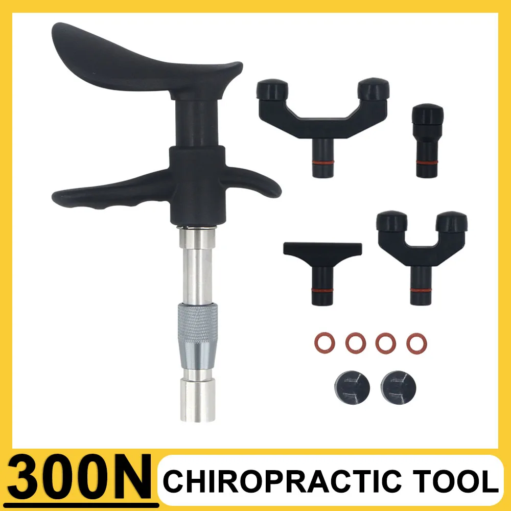 300N Chiropractic Adjusting Tool Correct The Spine Massage Stainless Steel Massager Instrument Impulse Bone Setting Fascia Gun