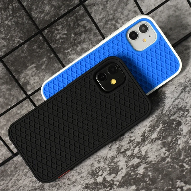 Waffle Sport Shoe Sole Texture Silicone Case for IPhone 12 13 Pro Max XS XR X 8 7 Plus IPone Mini Back-Vans-case Cover