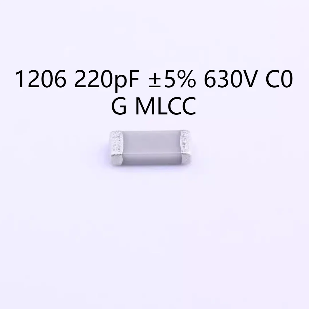 

4000PCS/LOT C3216C0G2J221JT000N Capacitor 1206 220pF ±5% 630V C0G MLCC