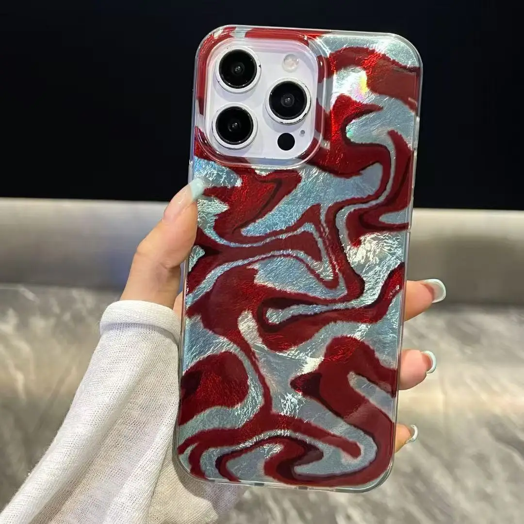 เคสโทรศัพท์หนังลายนูนหรูหราสำหรับ iPhone 15 14 13 12 PRO MAX กรอบสีทึบตัวหนังสือแฟชั่น