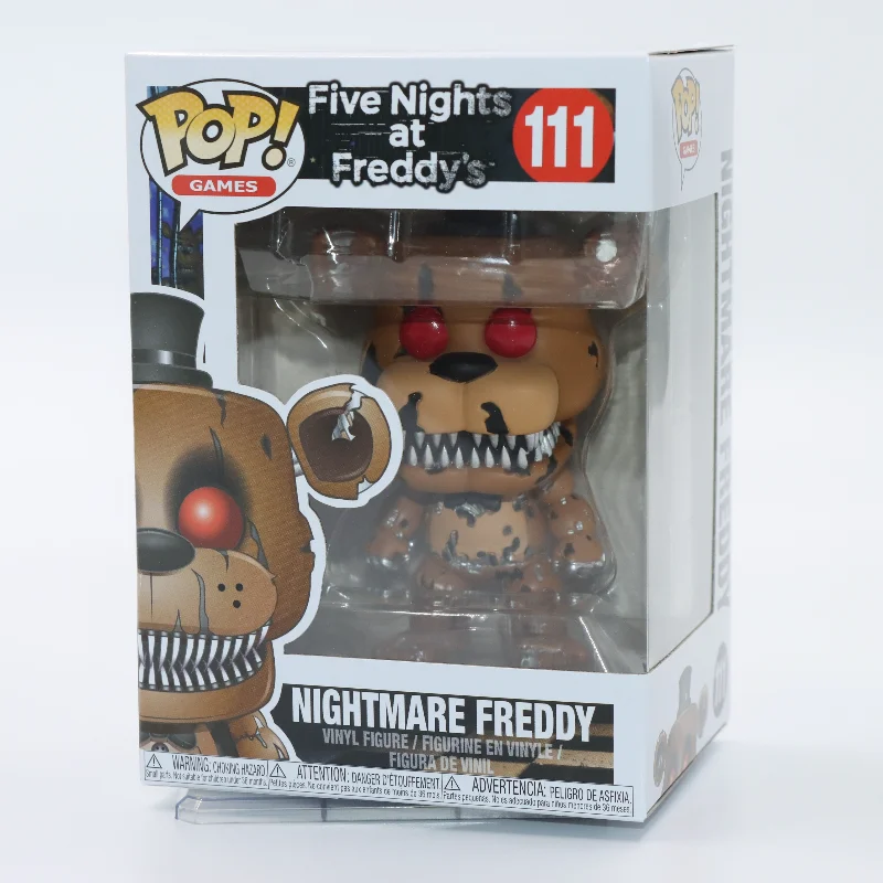 Funko POP Original Five Nights at Freddy's Nightmare Freddy figura de acción coleccionable adorno de escritorio regalo para niños niñas niños
