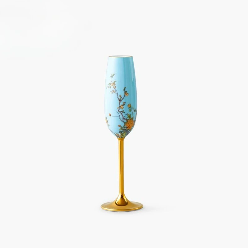 Champagne glass 220ml ceramic champagne glass, light luxury gift handmade creativity