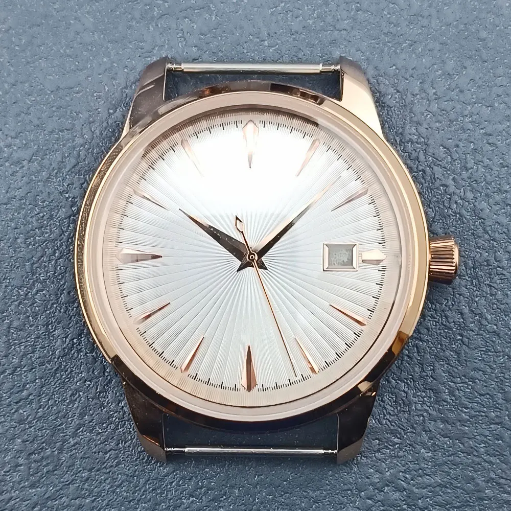 Rose gold 40mm Presage 316L stainless steel watch suitable for NH35 NH36 automatic movement spare parts 5Bar waterproof view 2