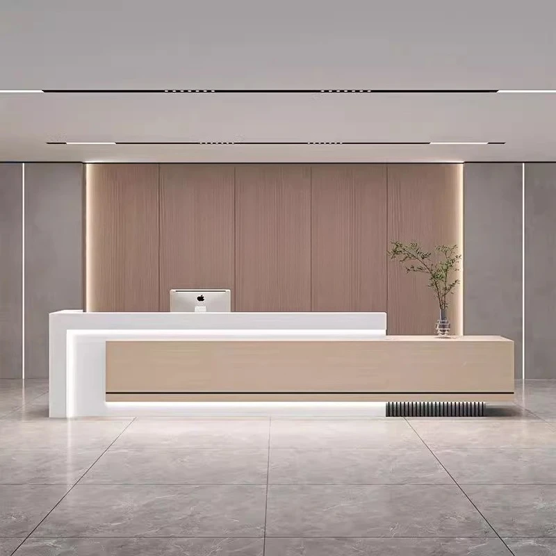 

Long Hotel Reception Desks Organizers Design Restaurant Reception Desks Beauty Salon Comptoire Accueil Commercial Furniture