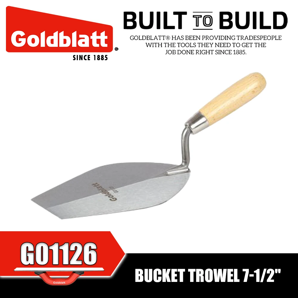 GOLDBLATT G01126 Bucket Trowel Putty Knife Construction Tools