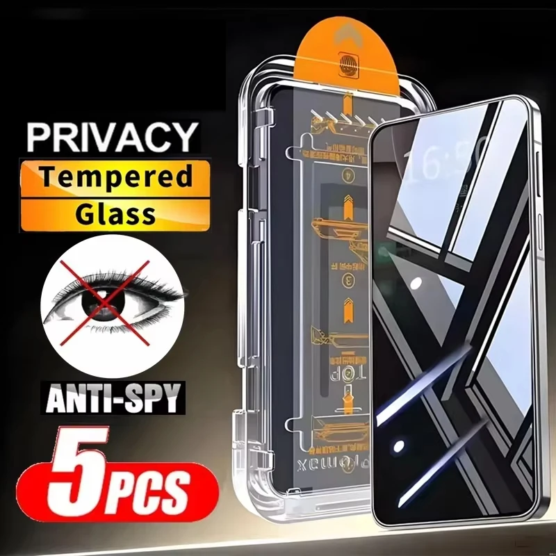 1-5PCS Anti Spy Privacy Glass Screen Protector Film For Samsung Galaxy A17 5G A16 A15 A14 A13 A12 A07 A06 A05s A05 A26 A25 A24