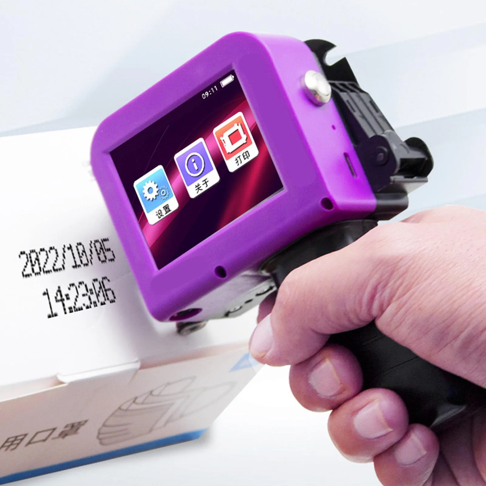

Handheld Inkjet Printer Detachable LED Display Multifunctional Inkjet Coder with Cartridge for Date Label Handheld Inkjet Coder