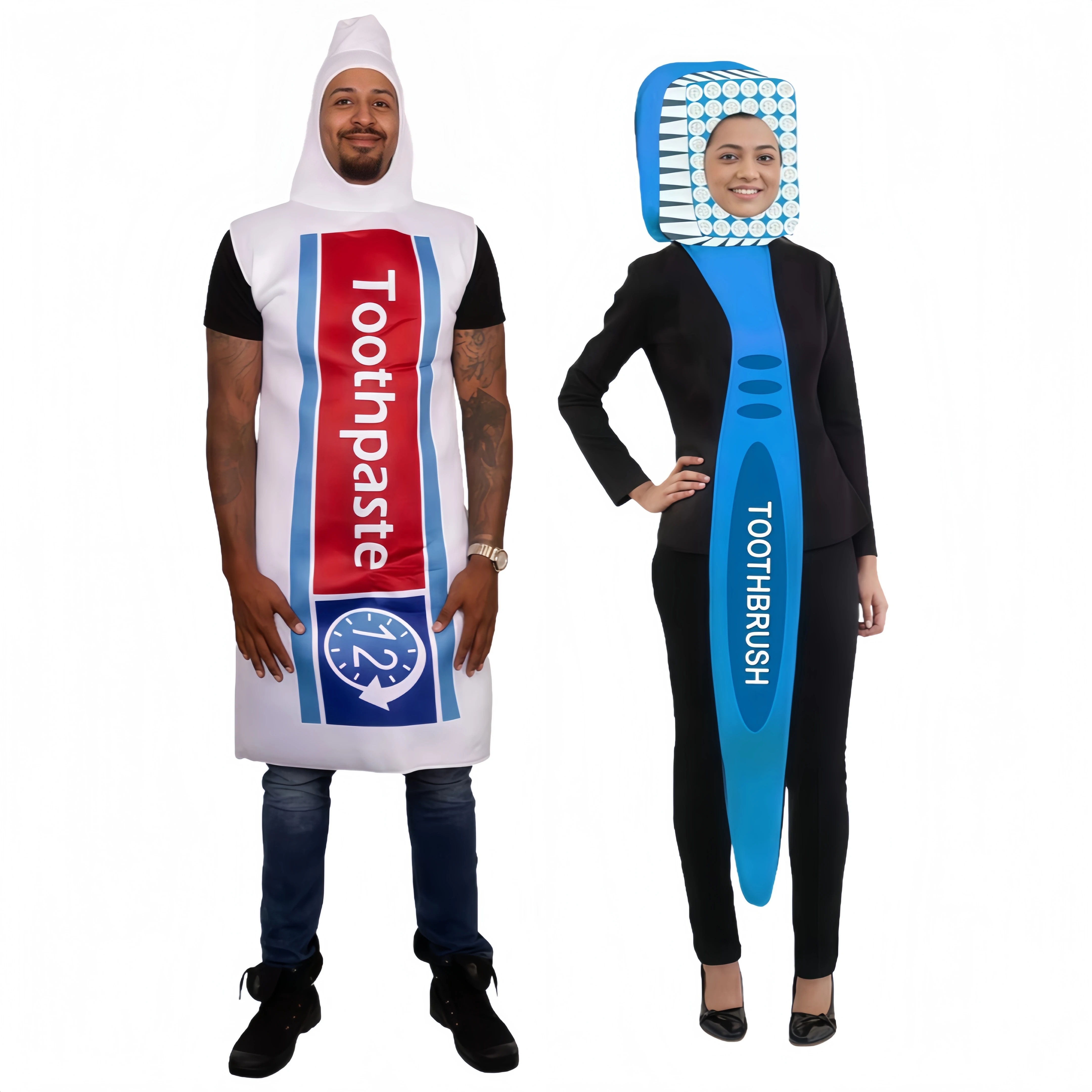 Couple Costumes -Toothbrush Costume Halloween Family Costumes Funny Outfits