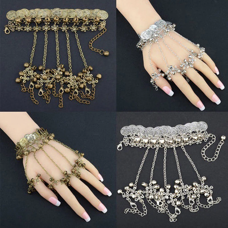 Nail Ring Photo Background Nail Fashion Hollow Bracelet Chain Bell Ring Manicure Model Picture Shoot Prop Nail Design Photograpy