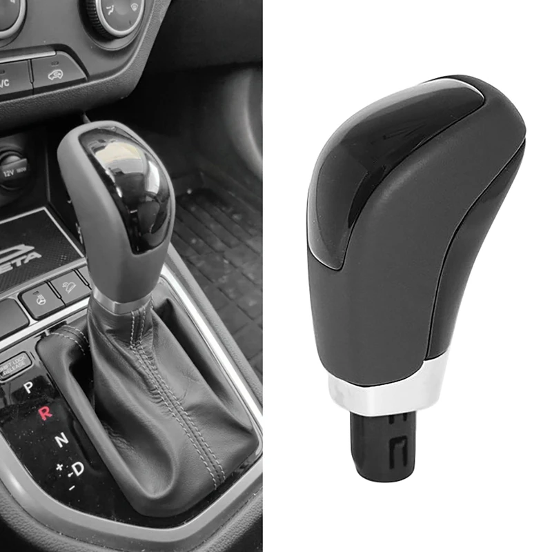 

For Hyundai Creta Ix25 15-18 PU Leather Automatic Shifting AT Shifting Pusher Gear Shift Knob Head Shift Knob Cover