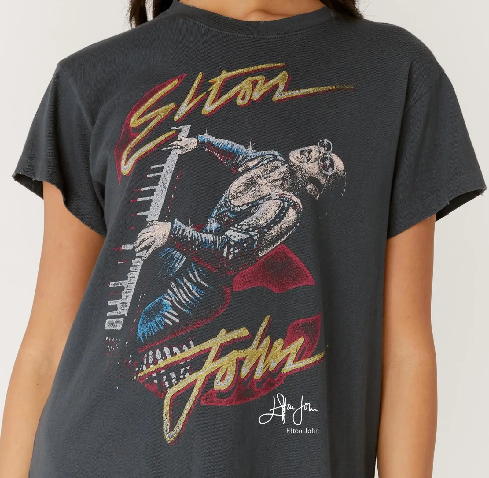 Elton John Elton 60 Live T Shirt Size Signature S-3XL Fast shipping