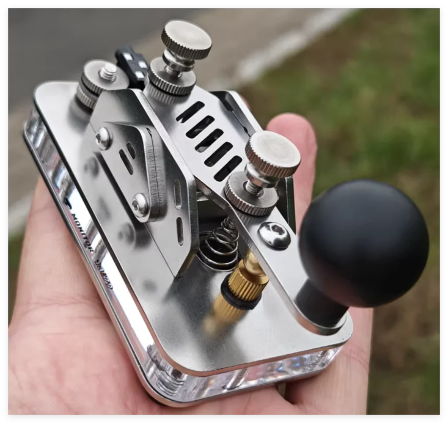 manual-cw-morse-key-telegraph-key-keyer-for-hf-radio-users-stainless-steel-aluminum-alloy