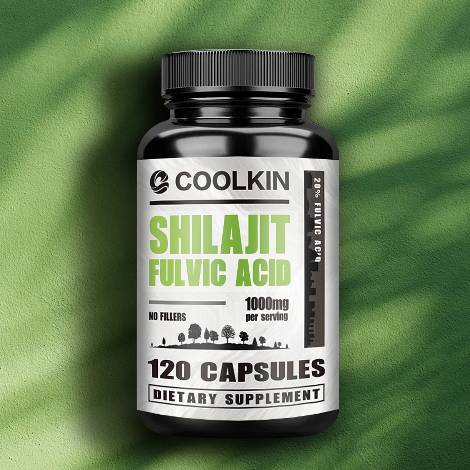 

Капсулы с первозатовой кислотой Shilajit — поддерживают спокойствие будущего, здоровья мозга, борьбы со старением и иммунитетом здоровья — 120 капсул