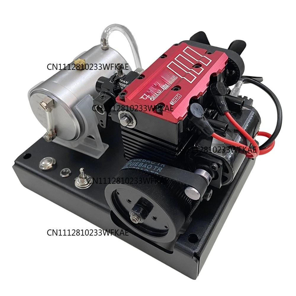 FS L200AC Four-stroke Air-cooled Engine DIY Nitro Inline Twin-cylinder Engine Model Kit Toy
