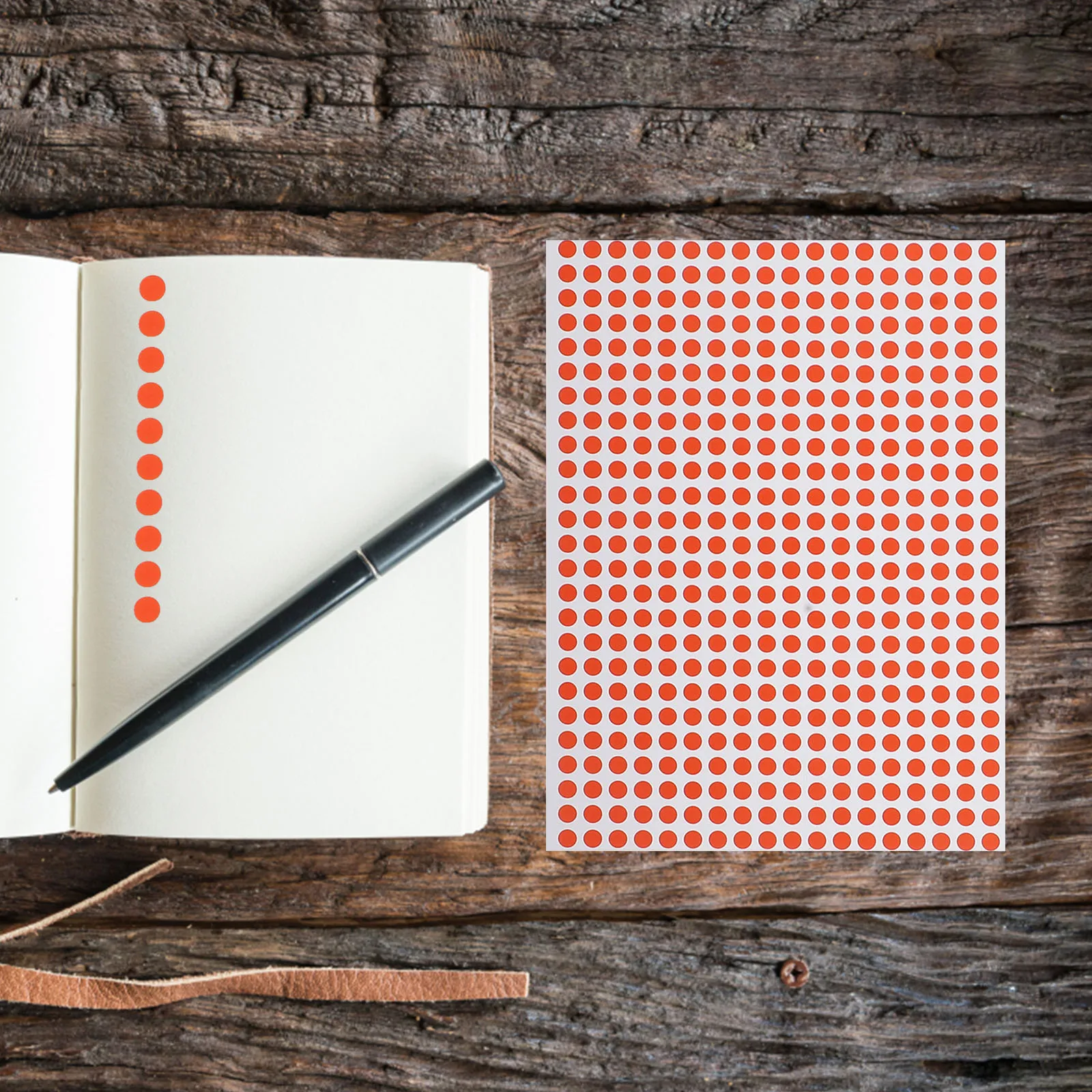 

15 Sheets Colorful Dot Stickers Round Label Adhesive Classification Labels For Diy Home School Office Use Small Circle Marking