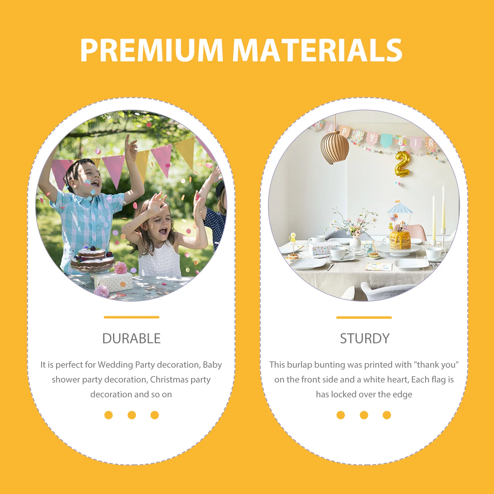 

Jute Burlap Thank You Banner Rustic Wedding Bridal Shower Party Decoration Adjustable Flag Distance Jute Bunting