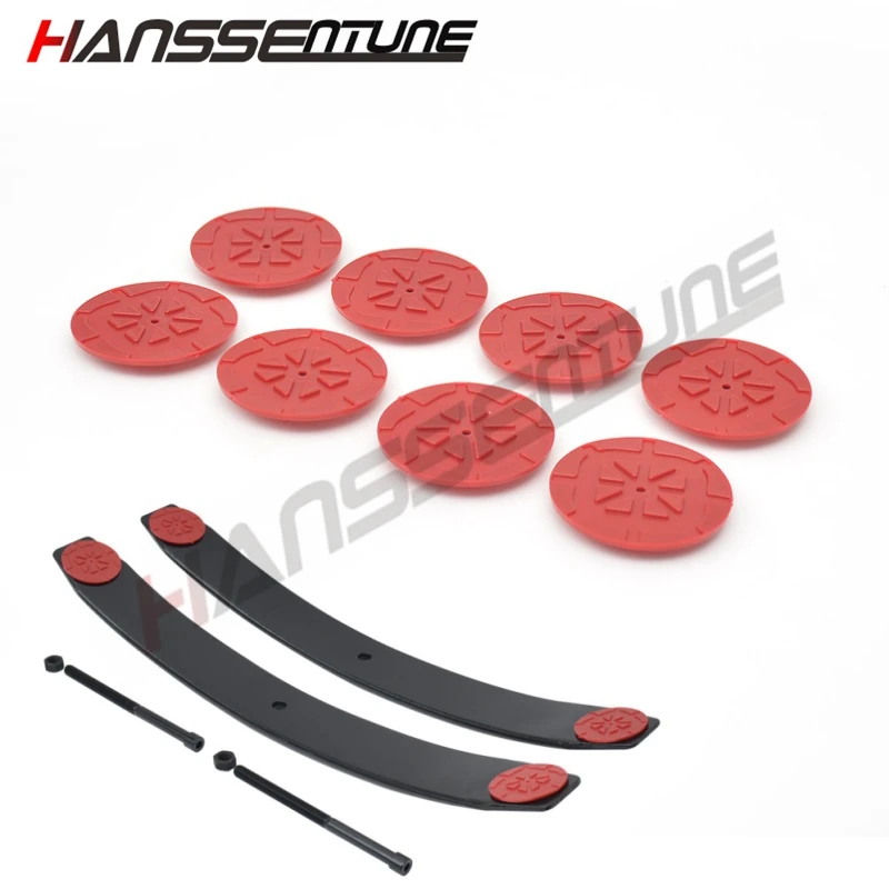 4x4 Replacement Slip Pad Plastics Rear Leaf Spring Plate Muffler Gasket Anti-Friction Pads