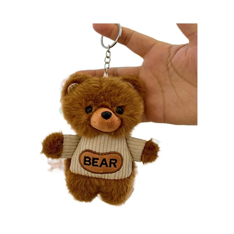 Cute Bear Plush Toy Doll Creative Letter Bear Doll Keychain Pendant Bag Pendant