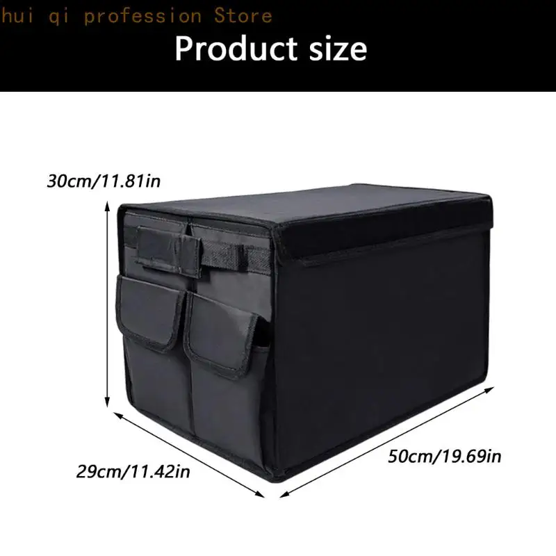 Aufbewahrungsbox Anti-Rutsch-Spritzwassergeschützter Kofferraum-Organisationsbehälter Auto-SUV-Organizer H8WE – Detail 6