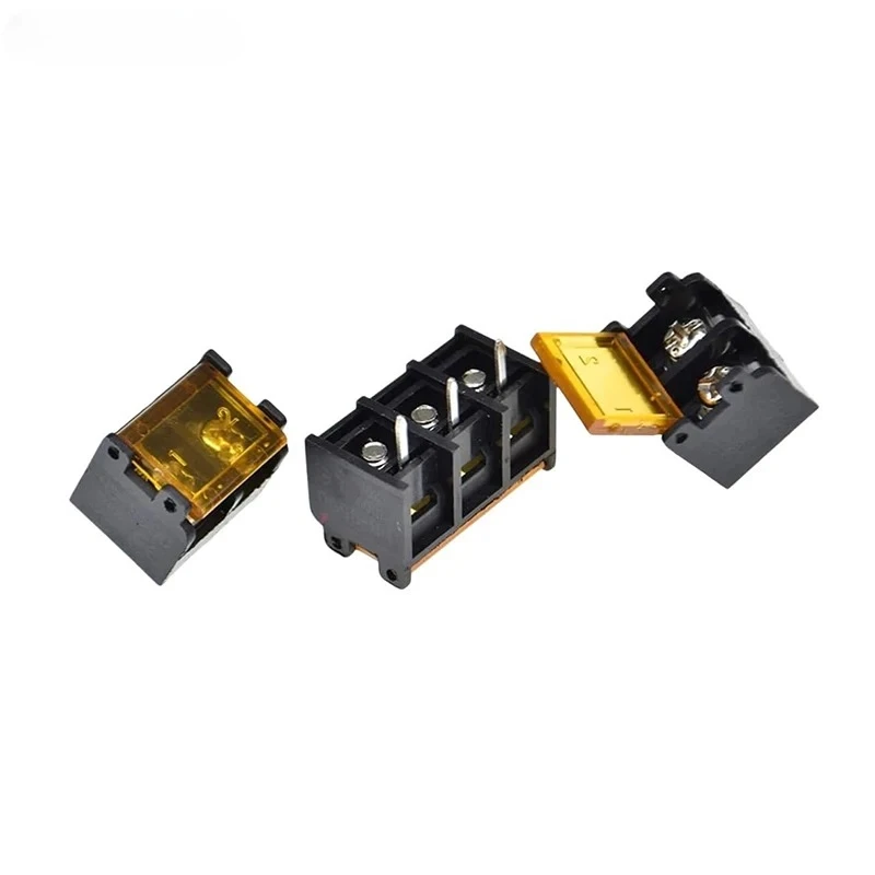 5pcs HB9500 Lid Barrier Terminal 9.5MM Pitch 30A High Current Connectors Barrier Blocks HB-9500 2/3/4/5/6/7/8/9/10Pin Connector