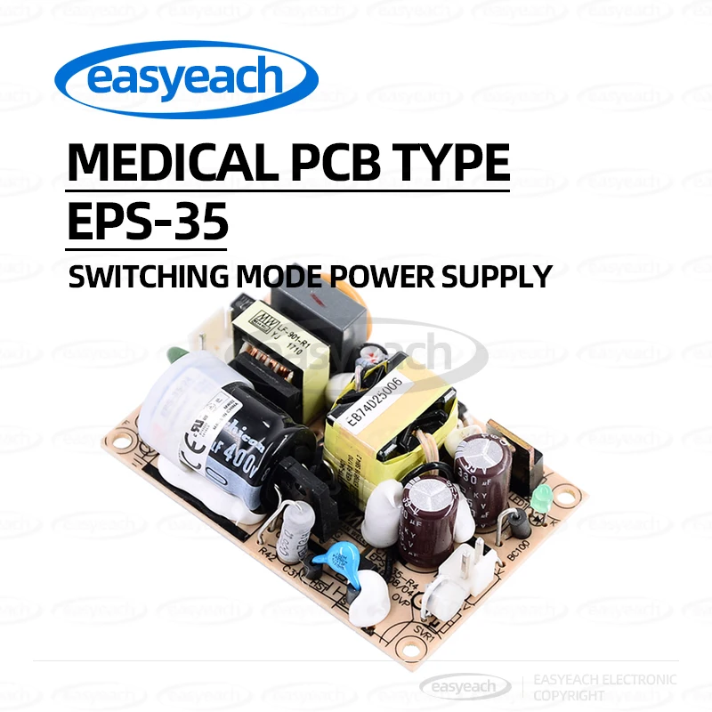 

MEAN WELL PCB Power Supply EPS-35-3.3/5/7.5/12/15/24/27/36/48V Low Air Consumption 35W Replacement PS Switching Power Supply