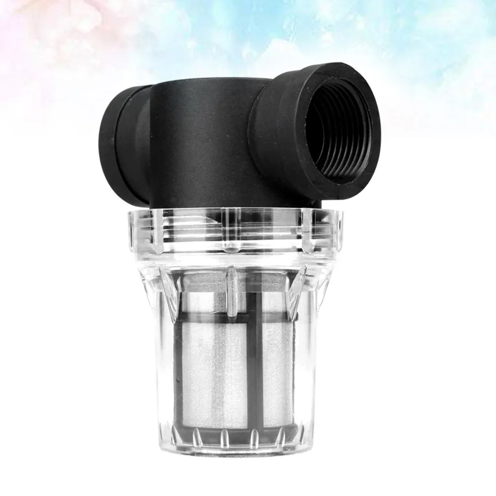 Water Purifier Pre Filter 1 Inch 80 Mesh Transparent Easy Clean Leakproof Kitchen Filtration