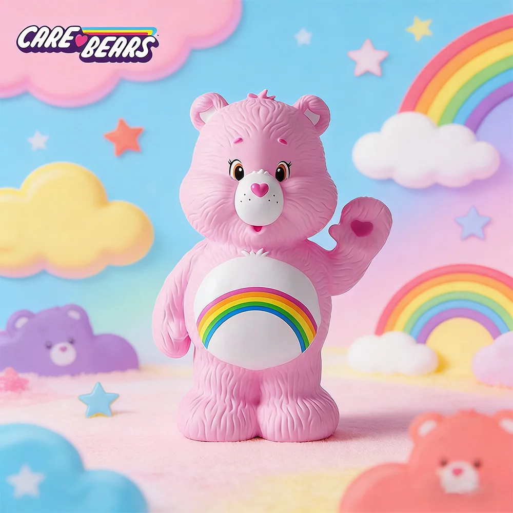 

1 шт. Официально лицензированная копилка Care Bears в виде мишки, большая вместимость, милый мультяшный дизайн, украшение интерьера, подарок на день рождения