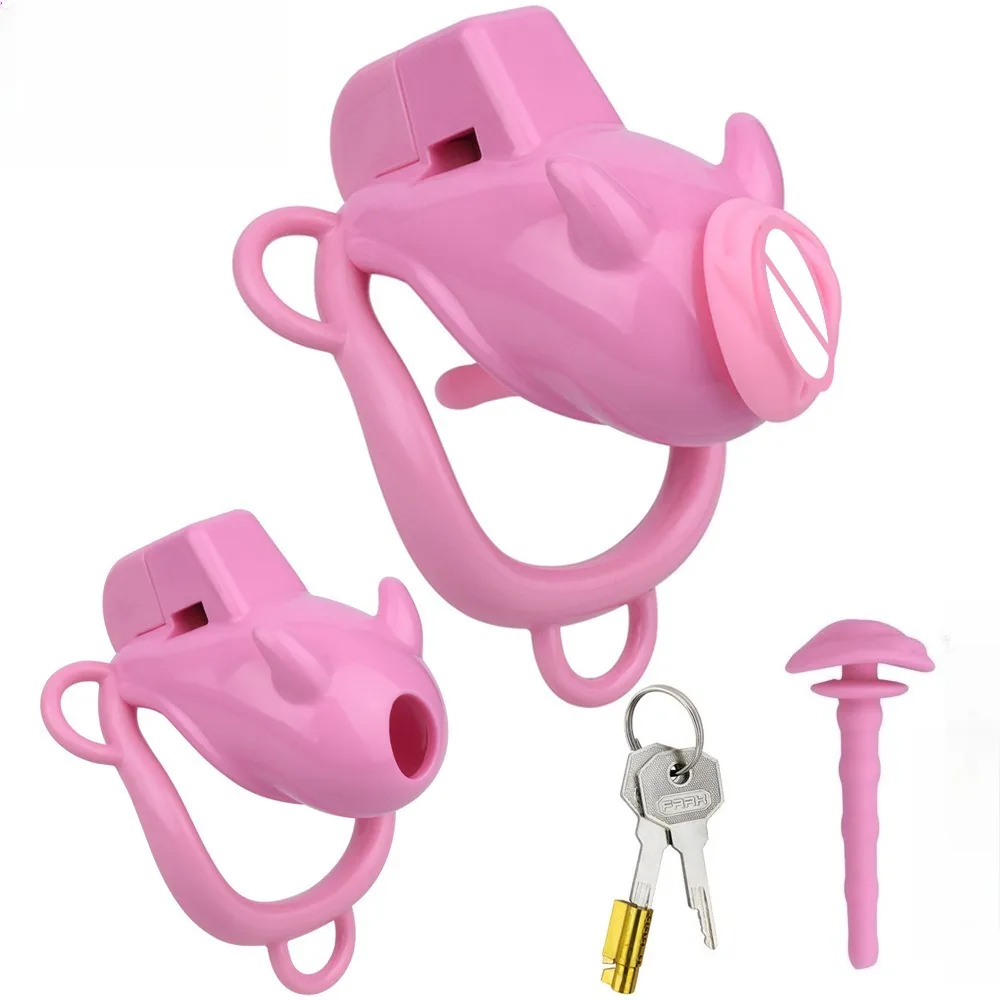 Male Chastity Cage with Chastity Belt Fake Vagina Anti-Escape Catheter Plug Stimulation Penis Ring SM Sex Toys for Men Cock Lock