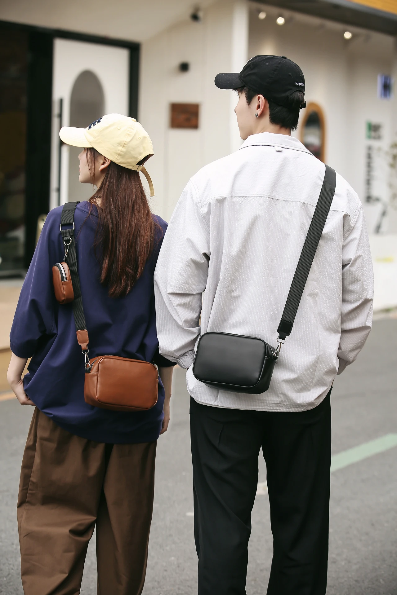 Women Men Small Square Bag With Charge Purses Simple Leisure Sense Crossbody Bag Literary Crowds Shoulder Bag Handbag