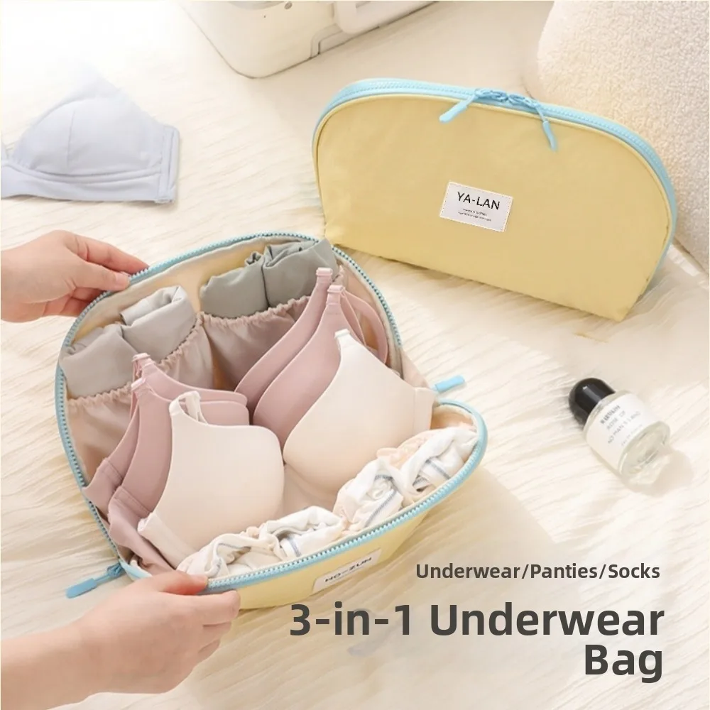 Multi-purpose Underwear Storage Bag Three-in-One Set Portable Clothing Storage Bag Lightweight Compression Function