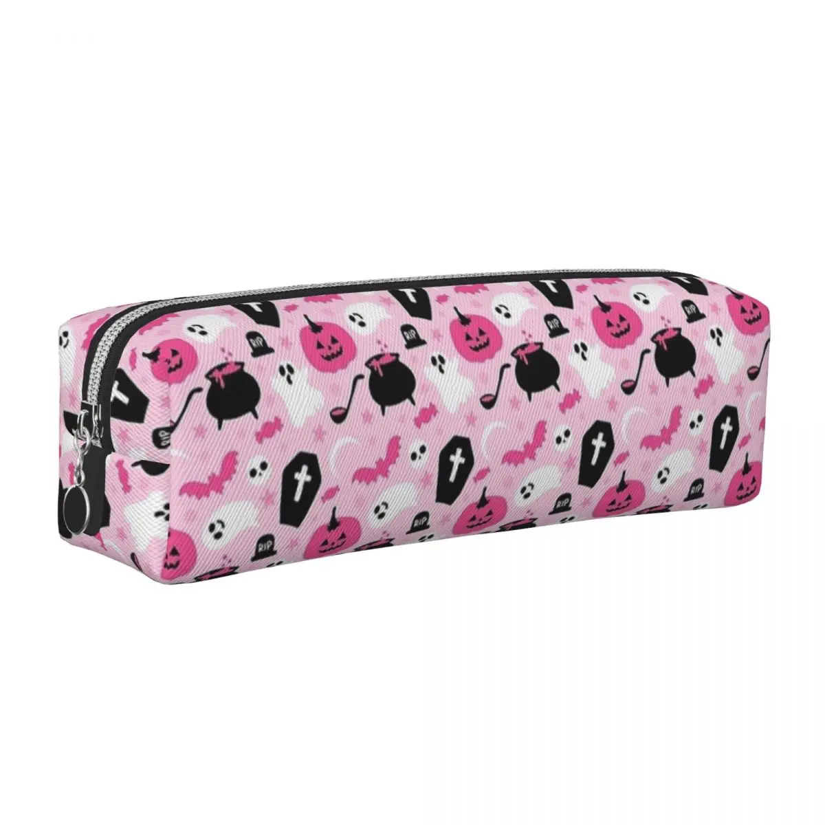 

Розовые призраки, жуткие пеналы, креативная сумка-держатель для ручек на Хэллоуин, студенческие большие пеналы для хранения офисных подарков