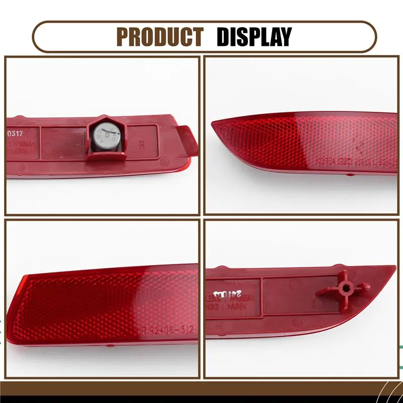 Superior-For Veracruz IX55 2007-2015 1 Pair Rear Bumper Light Reflector Car Parts 924053J200 924063J200 92405-3J200