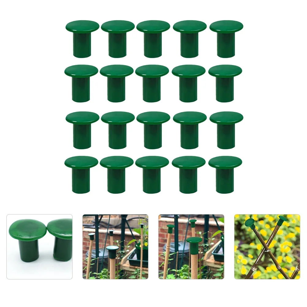 

50 Pcs Garden Bamboo Pole Set Fence Protective Caps Outdoor The Plastic Cane Covers Topper Protectors Tips Baby