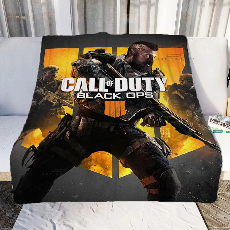 Pop Game COD-Call of Duty Patterns Blanket Gamer Flannel Blanket Cosy Lazy Couch Cover Blanket Super Soft Sheet Mattresses