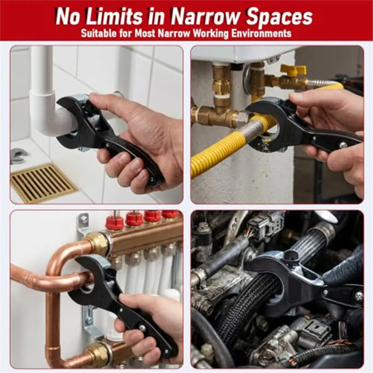17-Piece Ratchet Pipe Cutting Tool Kit, Heavy-Duty Copper and PVC Pipe Cutters, Pipe Cutters From 0.64 cm to 2.54 cm